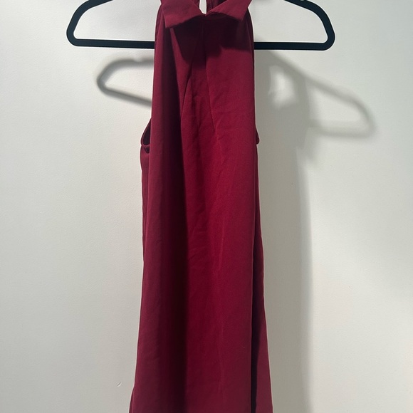 Red cocktail dress size, small business lapel collar - Picture 3 of 3